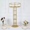 46" Gold Metal Round Top Flower Stand Pedestal Centerpiece Party Decorations